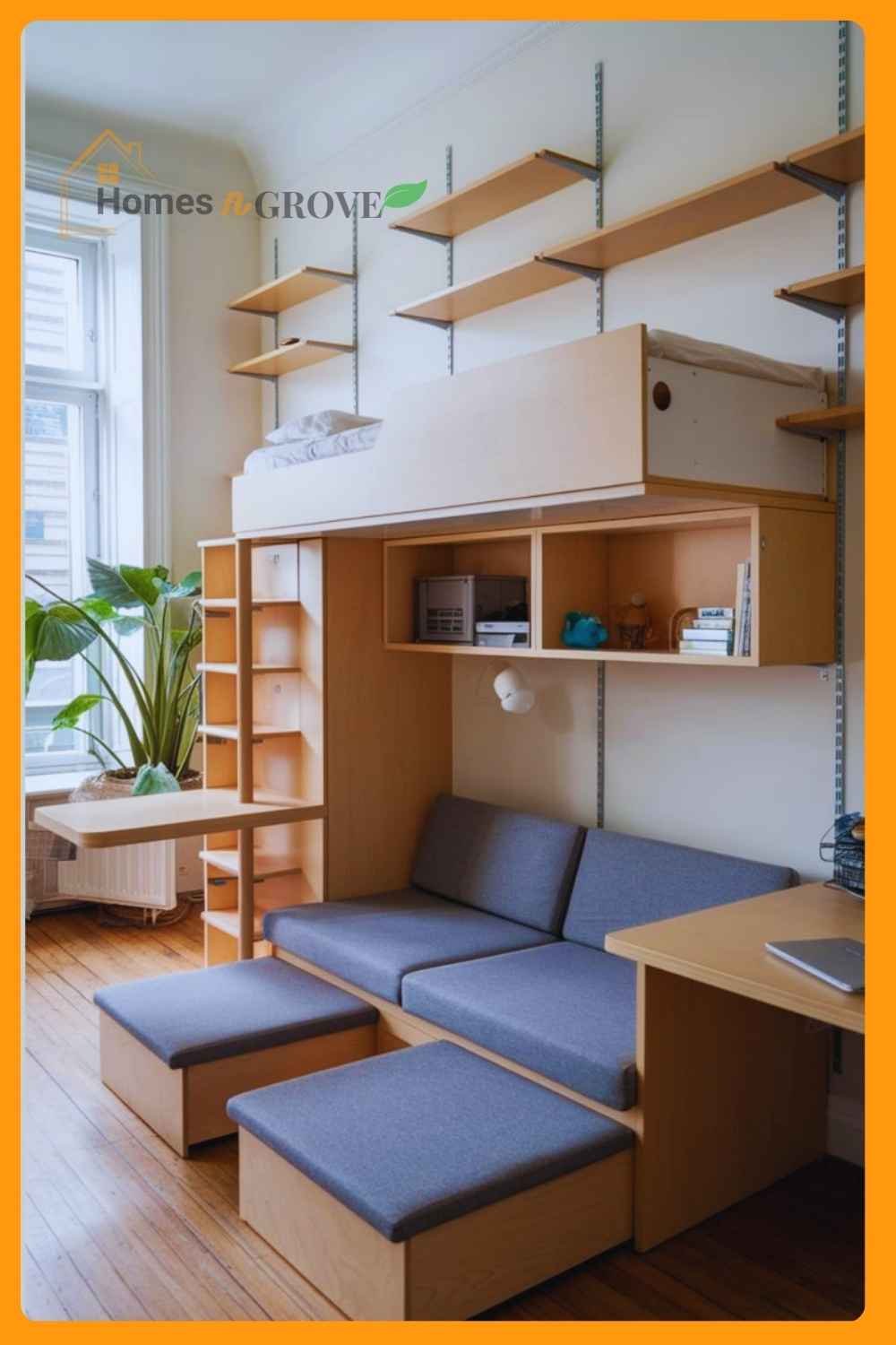 Opt for Multi-Functional Furniture||Ways to Make a Small Bedroom Feel Bigger
