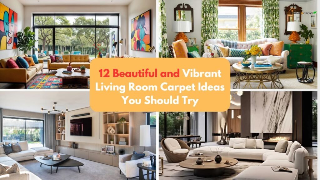 12 Beautiful and Vibrant Living Room Carpet Ideas You Should Try