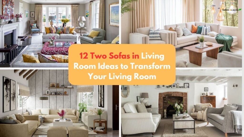 Two Sofas in Living Room Ideas