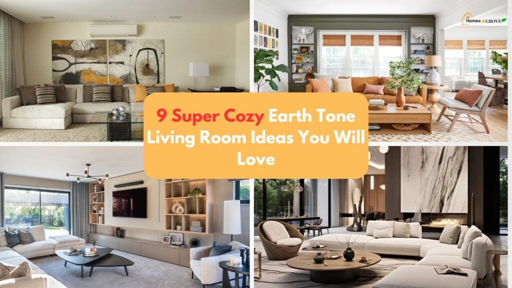 Super Cozy Earth Tone Living Room Ideas